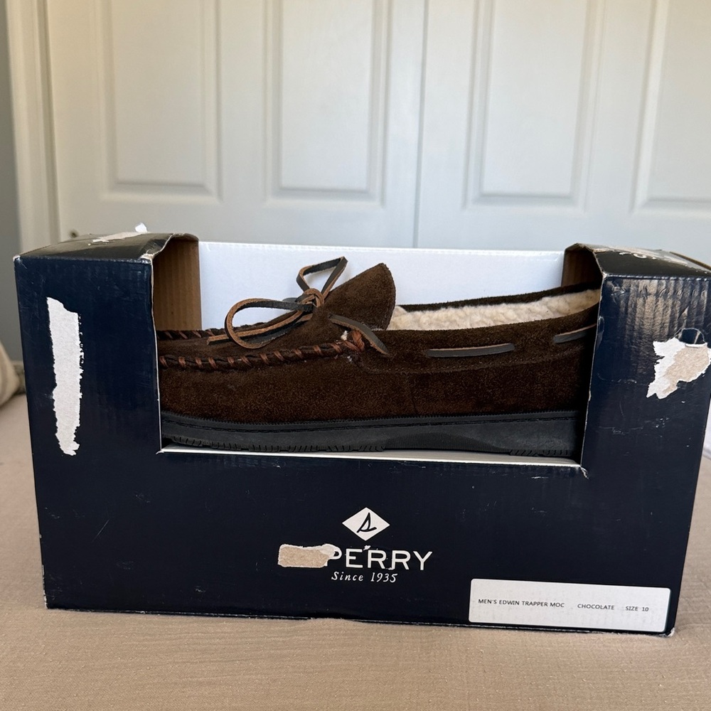 Sperry Men's Chocolate Suede Loafers